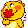 qoobee-and-flower-sticker.gif